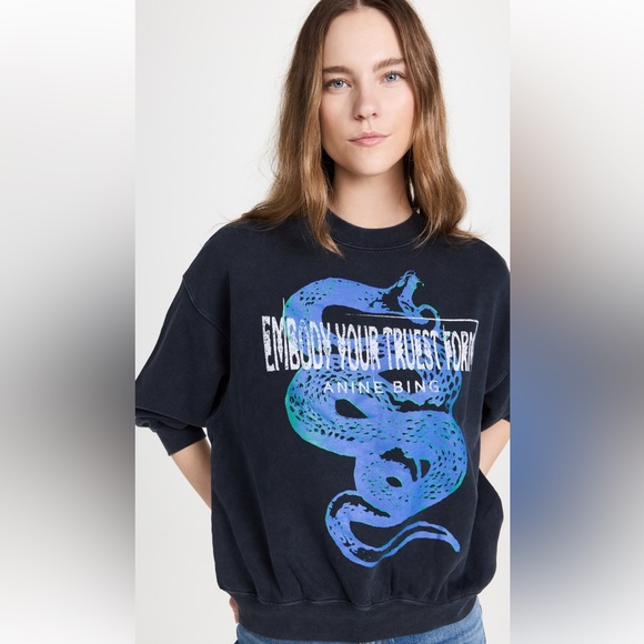 AUTHENTIC ANINE BING VIPER Sweatshirt Size M - Picture 6 of 12